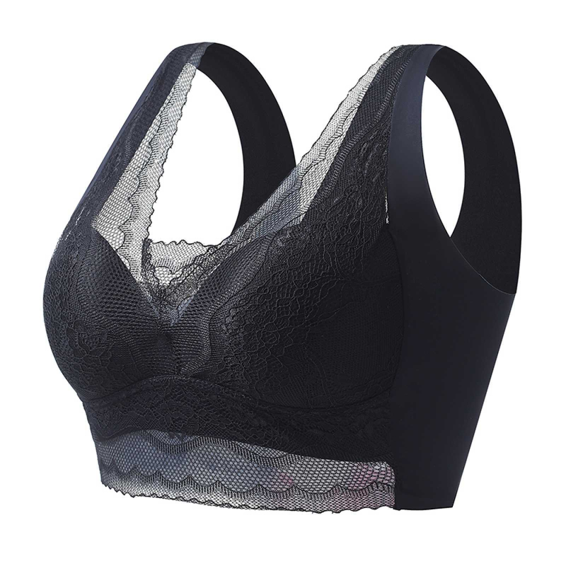 Čipkasti bralet s V-dekolteom, bezšavnim stražnjim dijelom, ženski grudnjak bez naramenica za spavanje, lagan