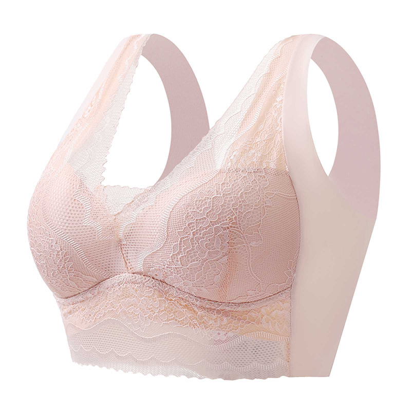 Čipkasti bralet s V-dekolteom, bezšavnim stražnjim dijelom, ženski grudnjak bez naramenica za spavanje, lagan