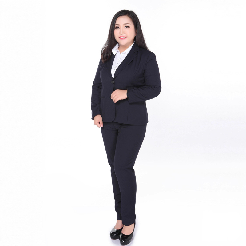Ženske profesionalne hlače za kostim, ravni kroj, Biki tkanina, poliester, stil Temperament Commuter, duge hlače