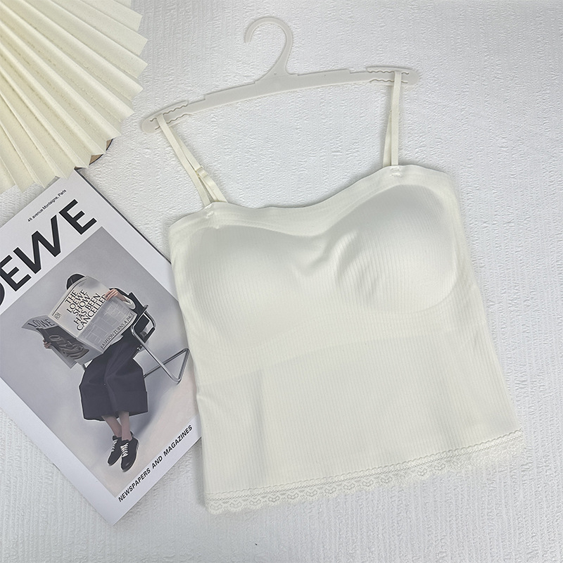 Najlon tube top bez naramenica, s punim čašicama, tanki oblik, prozračan leđa
