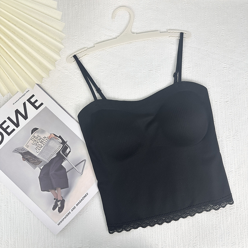 Najlon tube top bez naramenica, s punim čašicama, tanki oblik, prozračan leđa