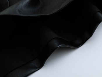 Ženske PU kožne šorceve s elastičnim pojasom, džepovi, srednji pojas, ravni kroj, seksi stil