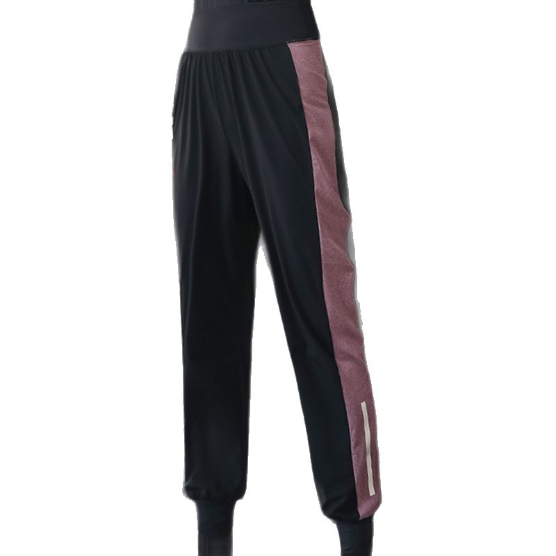 Ženske joga hlače od pletenine, širokog kroja, visokog struka, harém stil, duge hlače za zimu