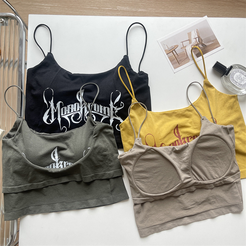 Tube Top s 3/4 šalica, tanke oblikovane šalice, bezšavova, prozirni najlon, duljina u struku, stil prsluka