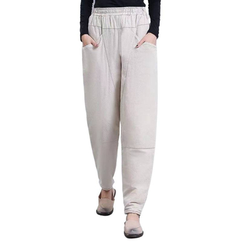 Ženske široke dugačke hlače od pamuka s visokim strukom, ulični trendovski stil, 95% pamuk