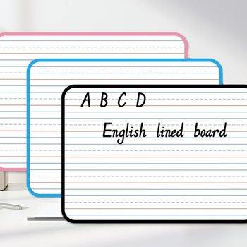 Διπλής όψεως πίνακας γραφής με τέσσερις γραμμές και τρεις περιοχές πλέγματος, μη μαγνητικός, επιφάνεια σβήνεται εύκολα, πίνακας σχεδίασης Pinyin, διδακτικό βοήθημα στην τάξη