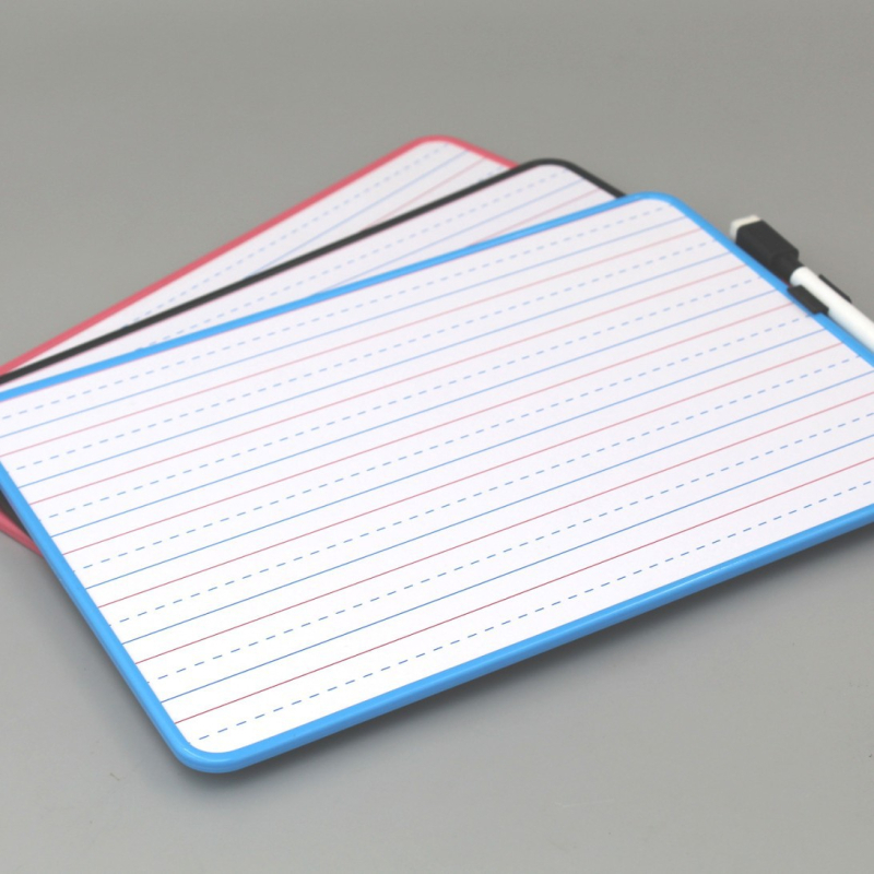 Διπλής όψεως πίνακας γραφής με τέσσερις γραμμές και τρεις περιοχές πλέγματος, μη μαγνητικός, επιφάνεια σβήνεται εύκολα, πίνακας σχεδίασης Pinyin, διδακτικό βοήθημα στην τάξη