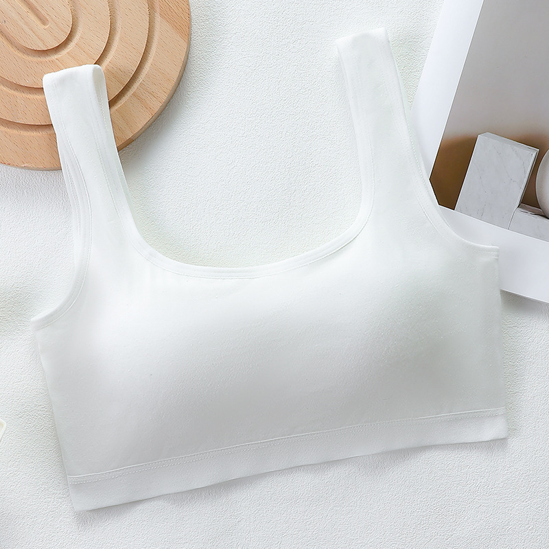 Bustier sport din bumbac 100% cupe integrate, fără bretele, respirabil și confortabil