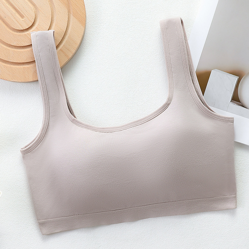 Bustier sport din bumbac 100% cupe integrate, fără bretele, respirabil și confortabil