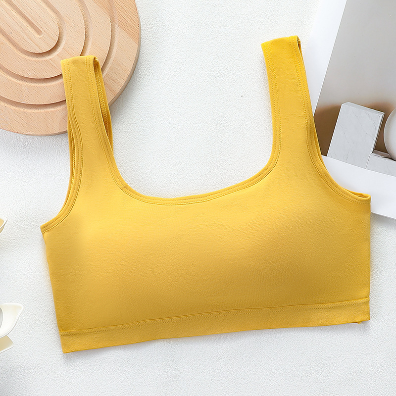 Bustier sport din bumbac 100% cupe integrate, fără bretele, respirabil și confortabil