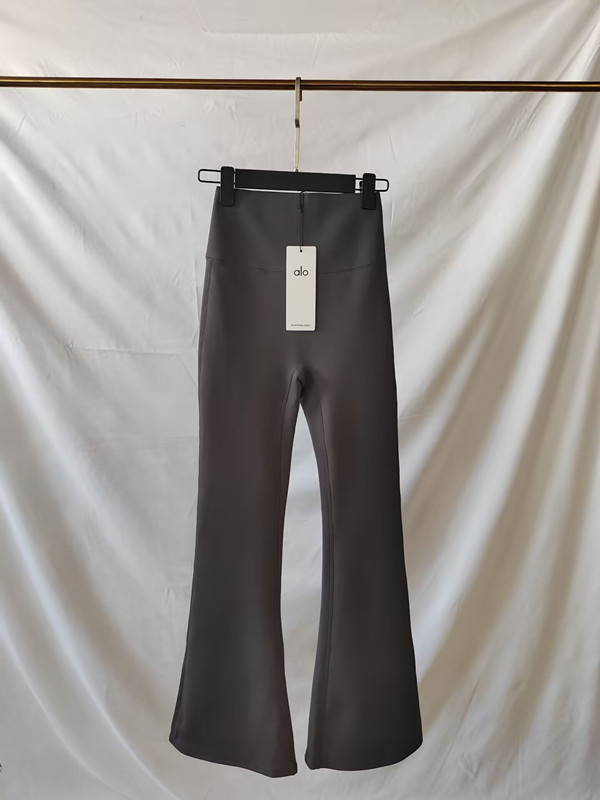 Ženske casual hlače s visokim strukom, debeli poliester materijal, Winter 2025, bootcut/trumpet stil, mikro-elastičnost