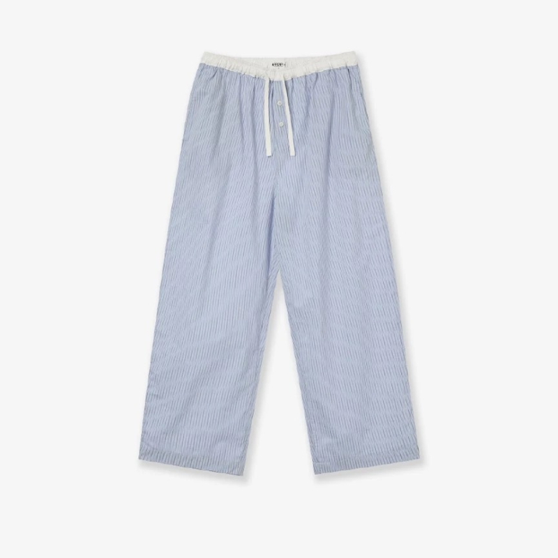 Casual široke hlače s kariranim printom, elastičan pojas, korejski stil, poliesterska smjesa 70-80%