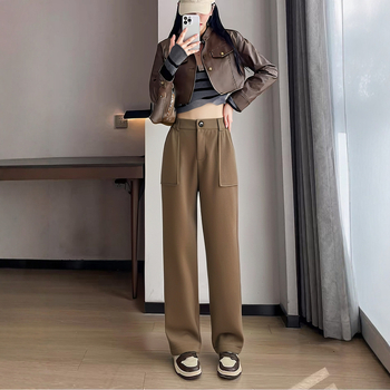 Széles lábú nadrág fleece-belsejével, casual stílus, téli 2022; összetétel: 82% poliészter, 12% gyapot, 6% elasztán; fő anyag: poliészter; szövés: szövött; márka Deformation