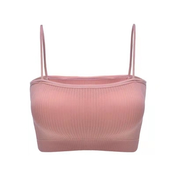 Bustier fără bretele, fără cusături, cu pernă, din poliester, cupă completă, cupă model subțire, respirabil și invizibil