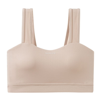 Sutien fără bretele, fără cusături, cu design de strângere la spate, cupe modelate, material nylon 80–90%