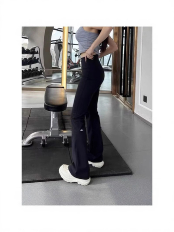 Široke svakodnevne hlače za žene, visoki struk, mješavina nylon-spandex, zima 2025