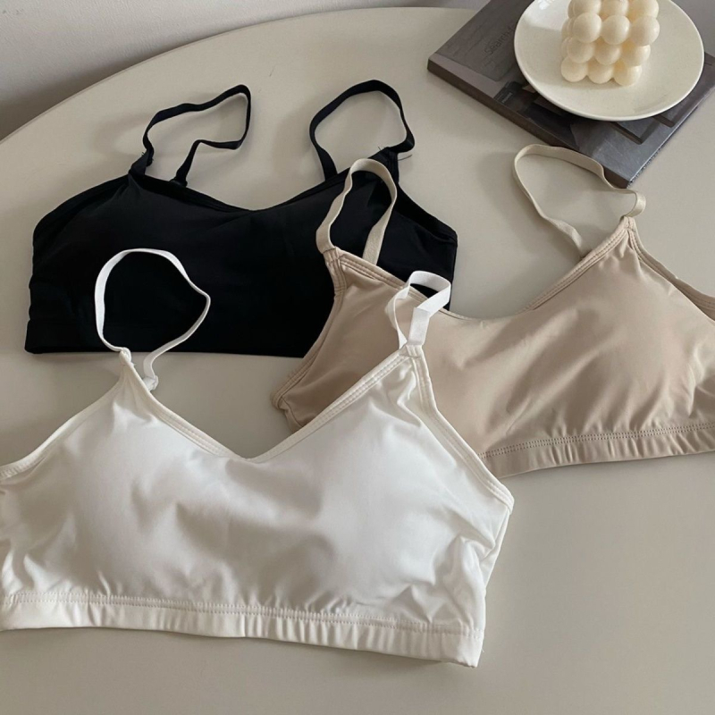 Ice Silk Tube Top s bezšavnim krojem, ugrađene jastučiće za grudi i stražnji dizajn protiv izlaganja