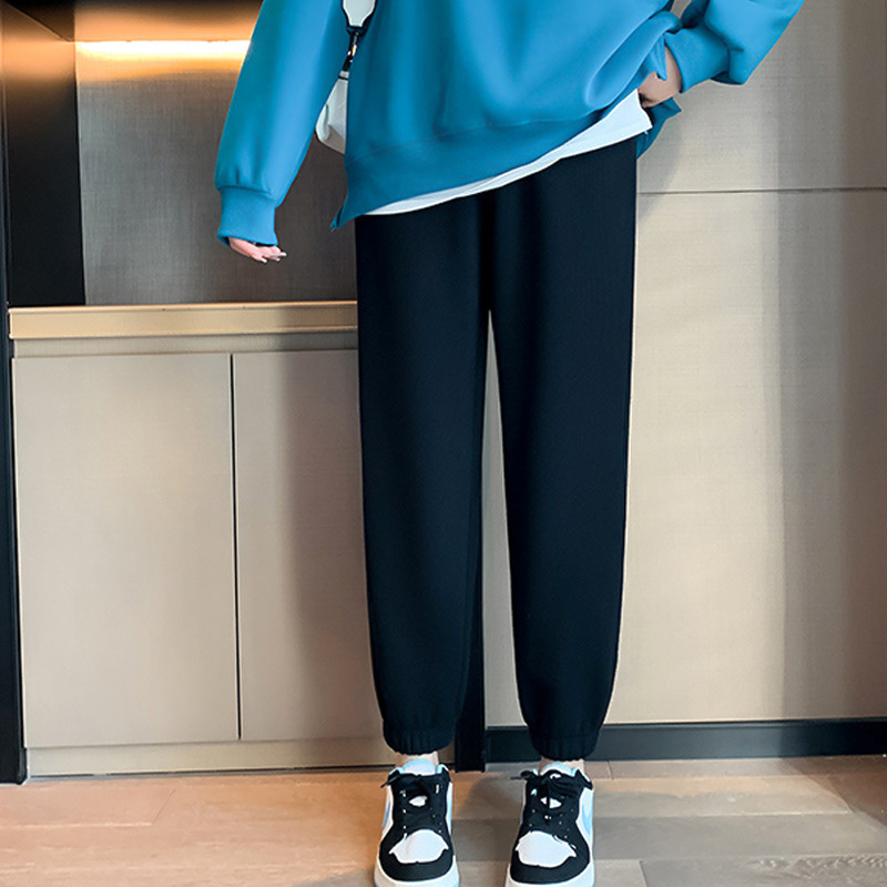 Női jogger nadrág Chenille emboss, belső fleece, magas derék, keskeny szabás, 95% poliészter