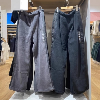 Unisex hlače od polarnog flisa, casual, zimske ravne kroja, 25, 483979