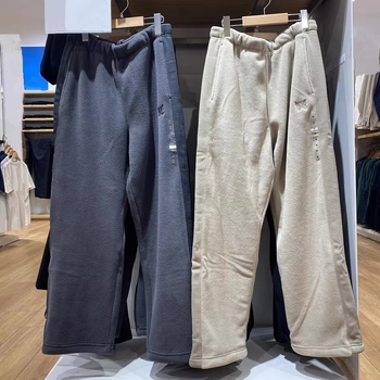Unisex hlače od polarnog flisa, casual, zimske ravne kroja, 25, 483979