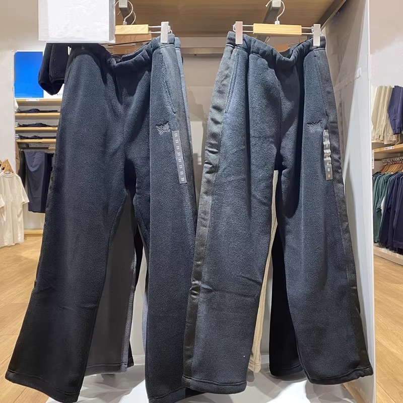 Unisex hlače od polarnog flisa, casual, zimske ravne kroja, 25, 483979