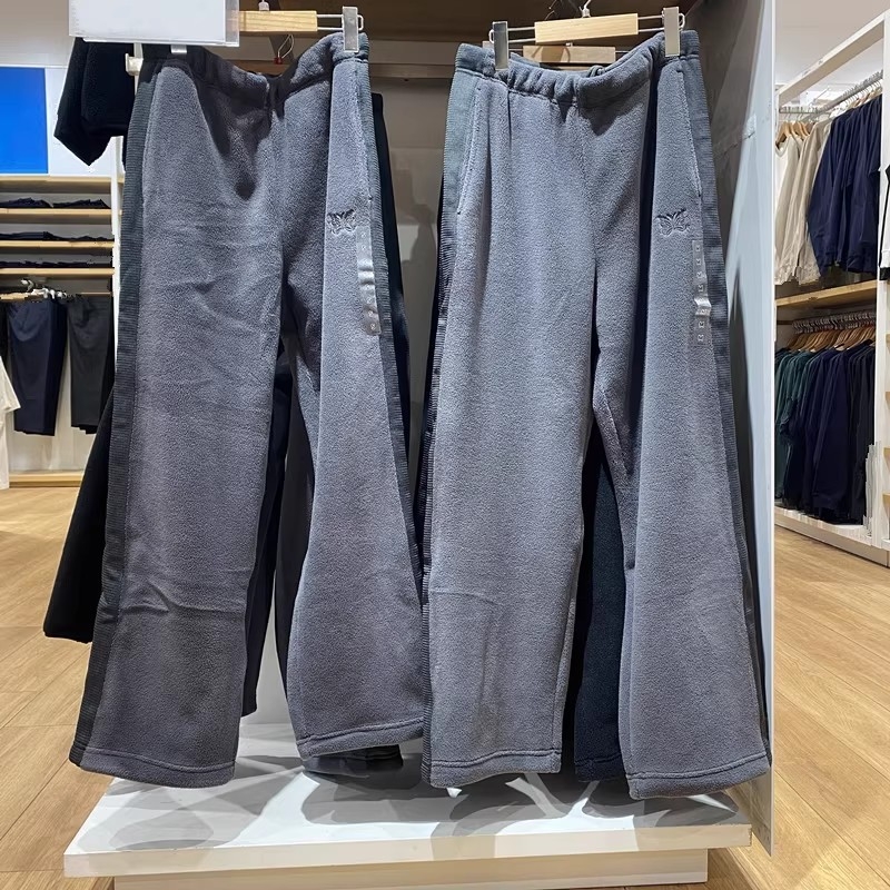 Unisex hlače od polarnog flisa, casual, zimske ravne kroja, 25, 483979