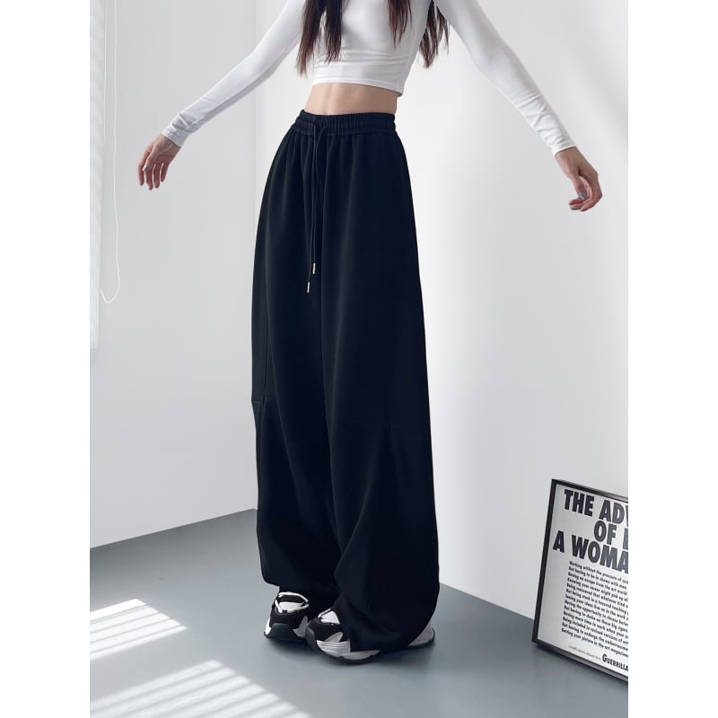 Női széles nadrág, magas derék, 5/4 hosszúságú, pamut-poliészter keverék elastánnal, mikroelasztikus, őszi hétköznapi viselet