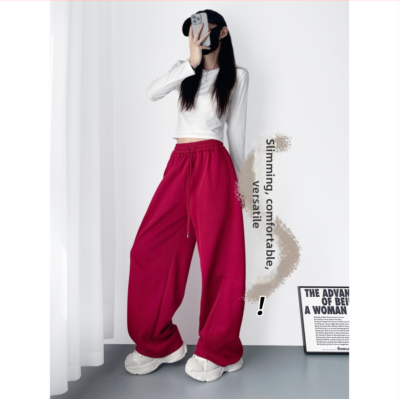 Dámske široké nohavice s vysokým pásom, dĺžka 5/4, zmes bavlny a polyesteru s elastanom, mikroelastické, jesenné voľnočasové oblečenie