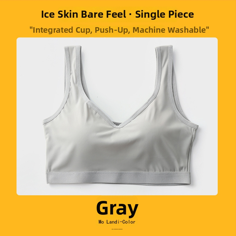 Nova Ice Silk bešični sportski grudnjak, jedinstven dizajn, anti-prozirnost, lijepa leđa, push-up učinak, top bez naramenica
