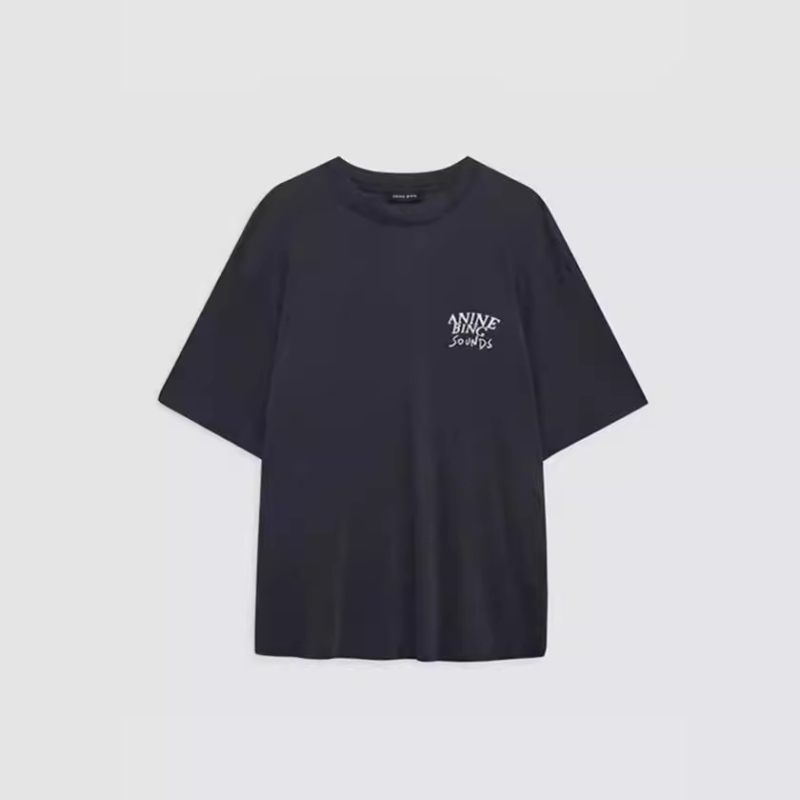 Tricou damă din bumbac, mânecă scurtă, croială lejeră, imprimeu cu text, guler rotund