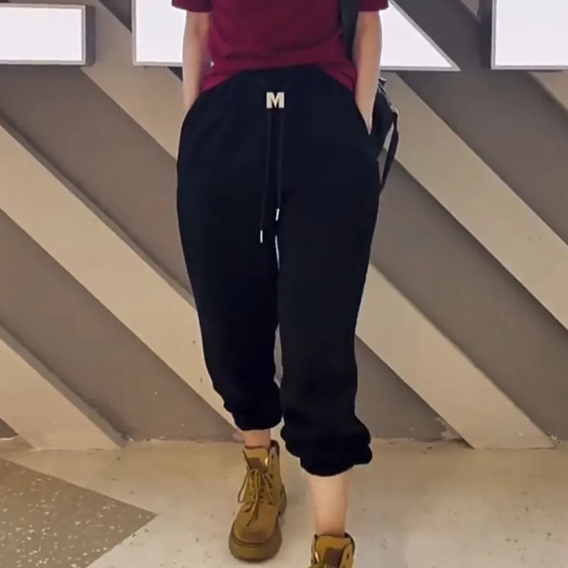 Ženske jogger hlače s harém stilom, s džepovima i manžetama, Spandex mješavina <30%, casual jesen-zima