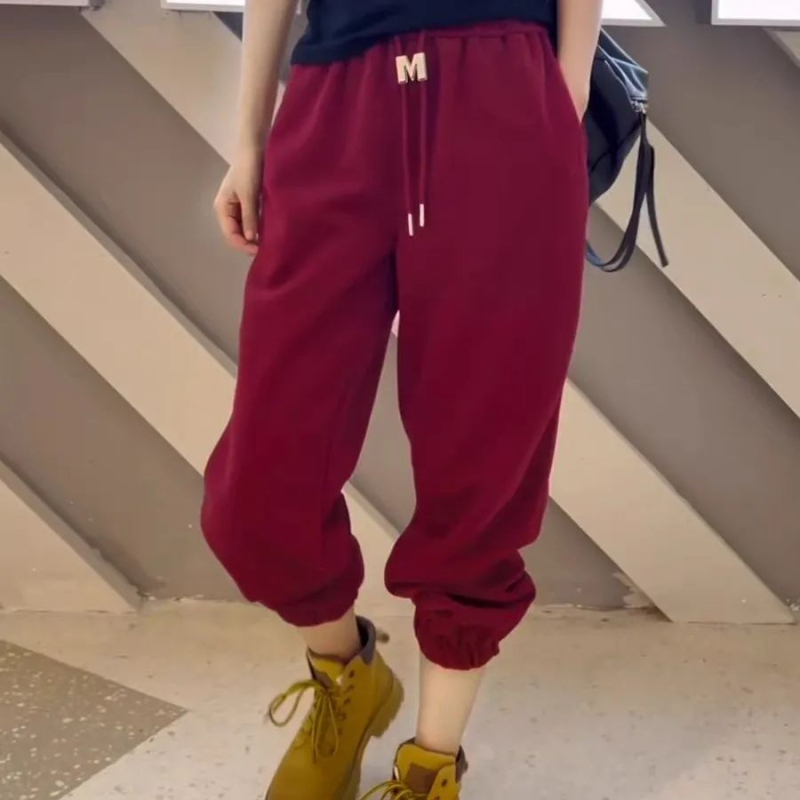 Ženske jogger hlače s harém stilom, s džepovima i manžetama, Spandex mješavina <30%, casual jesen-zima