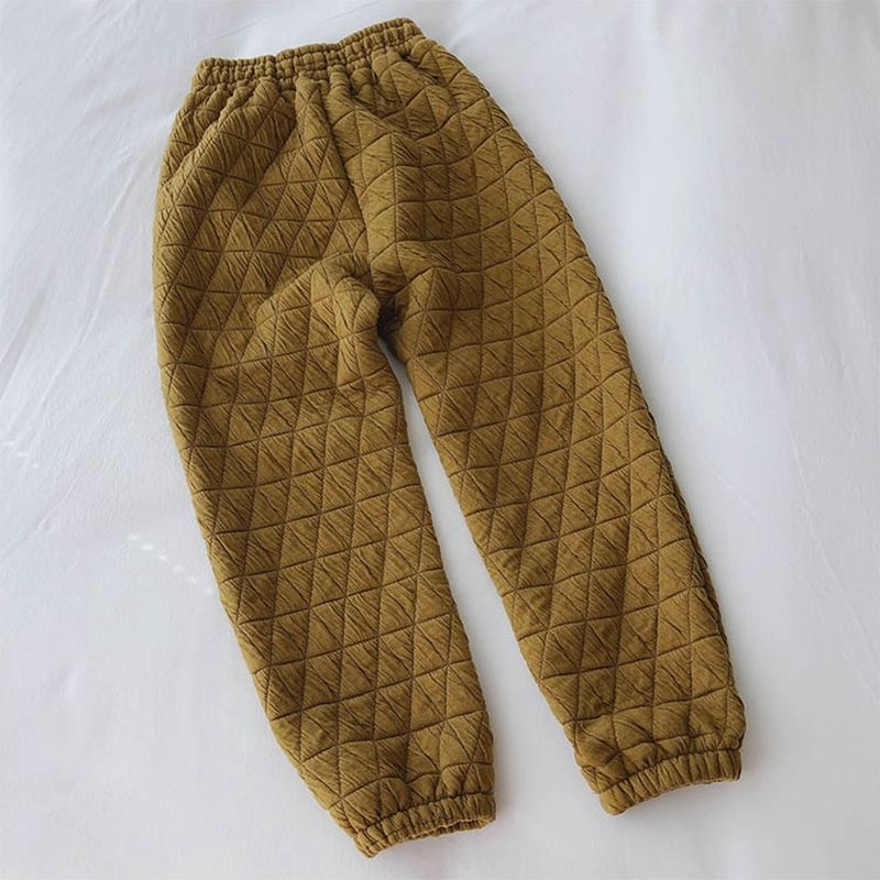 Ženske casual hlače od pamuka, širokog kroja, debeli prešiveni dio, gradski stil