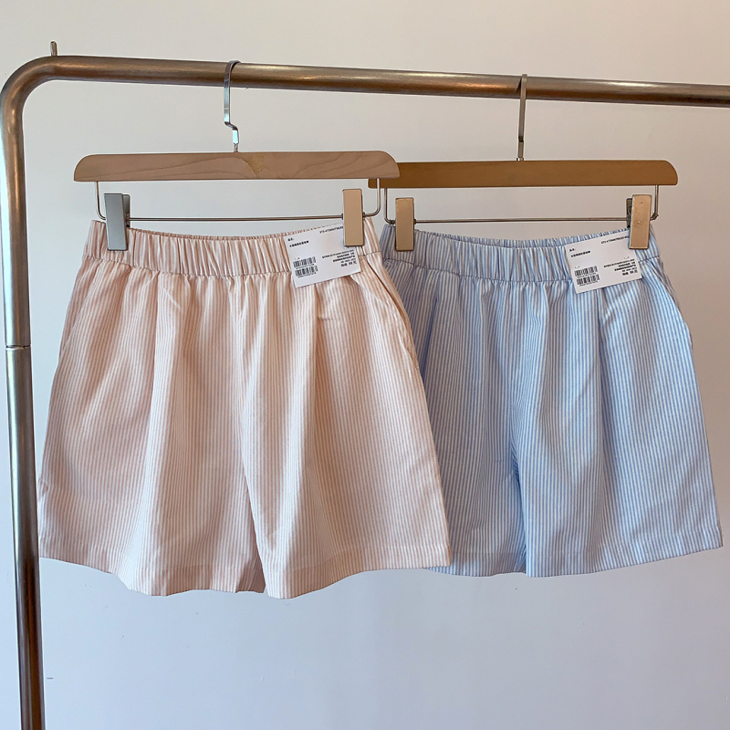 Casual hlače od pamuka s elastanom, elastičan pojas, 3/4 dužine