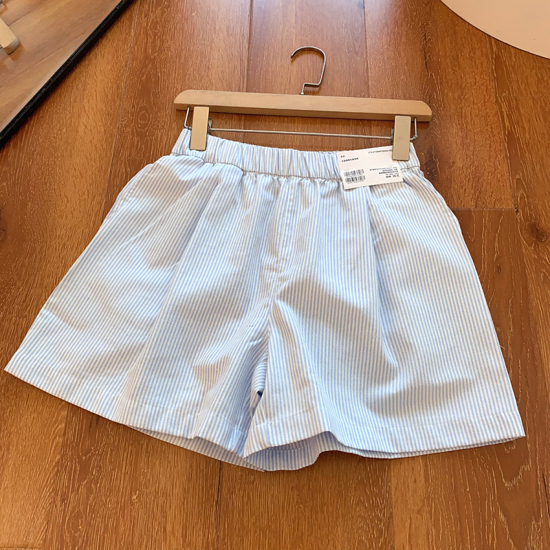 Casual hlače od pamuka s elastanom, elastičan pojas, 3/4 dužine