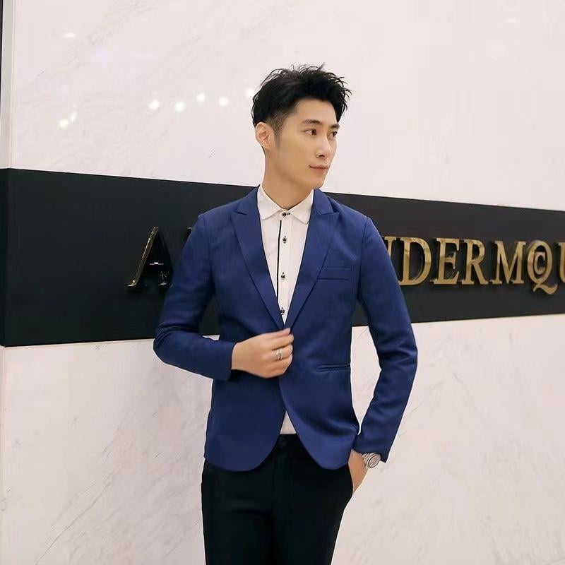 Muško sako Slim Fit od mješavine lana, za vjenčanje i poslovni stil