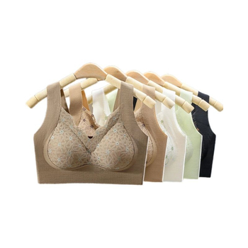 Nylon melltartó, kosár 3/4, vékony formázott kosár, lélegző felső támogatás