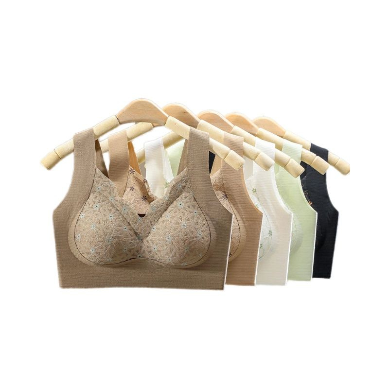 Nylon melltartó, kosár 3/4, vékony formázott kosár, lélegző felső támogatás