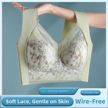 Čipkasti bustier-top bez žice, fiksne košarice, skuplja bočne dojke, vest stil, tanke košarice