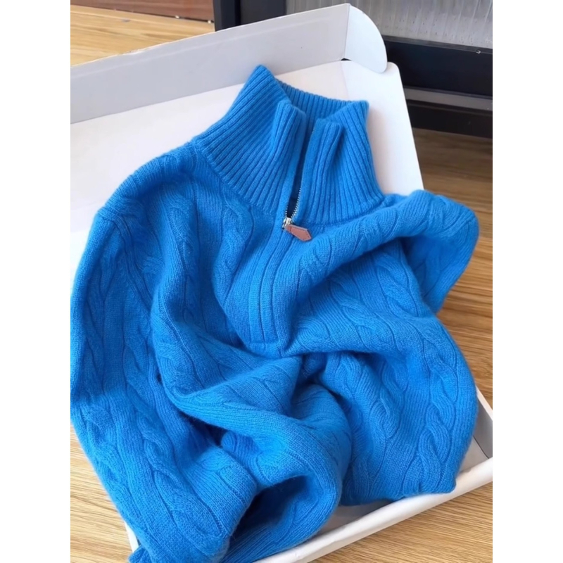 Ženski pleteni džemper s kapuljom, udoban kroj, dugi rukavi, pletenina, zima 2025