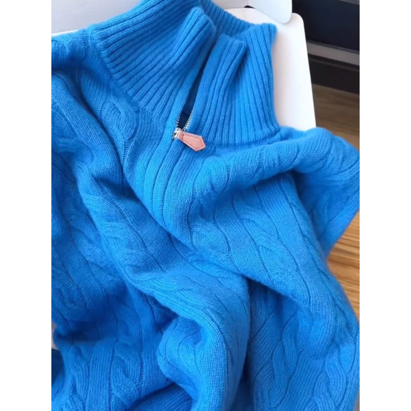 Ženski pleteni džemper s kapuljom, udoban kroj, dugi rukavi, pletenina, zima 2025