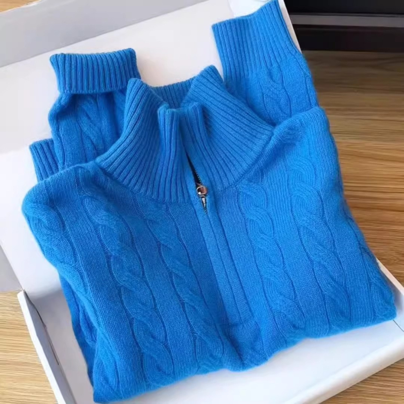 Ženski pleteni džemper s kapuljom, udoban kroj, dugi rukavi, pletenina, zima 2025