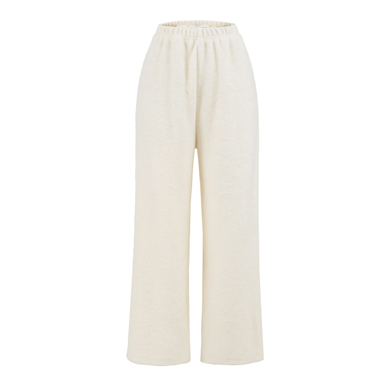 Ženske široke hlače od akrilnih vlakana, glavni materijal: spandeks, srednja debljina, jesen 2025