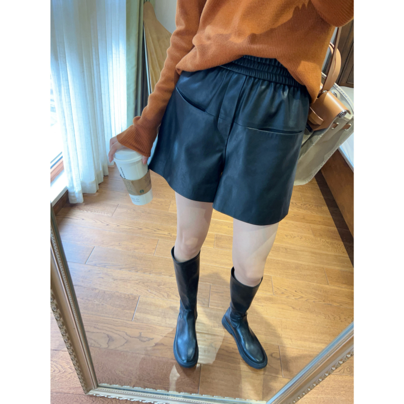 Dnevne ženske hlače s visokim strukom, udoban slobodan kroj, duljina 3/4, tkanina spandex