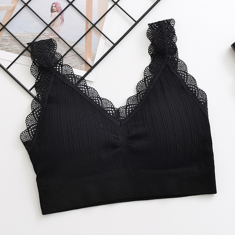Čipkasti tube top s podstavom, ženski top u stilu prsluka, Modal tkanina