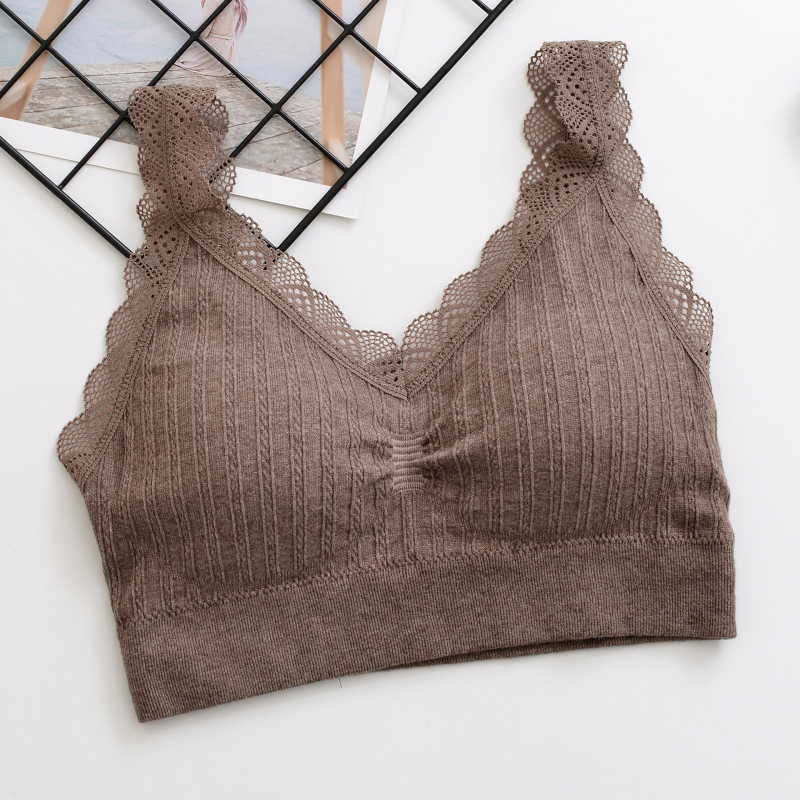 Čipkasti tube top s podstavom, ženski top u stilu prsluka, Modal tkanina