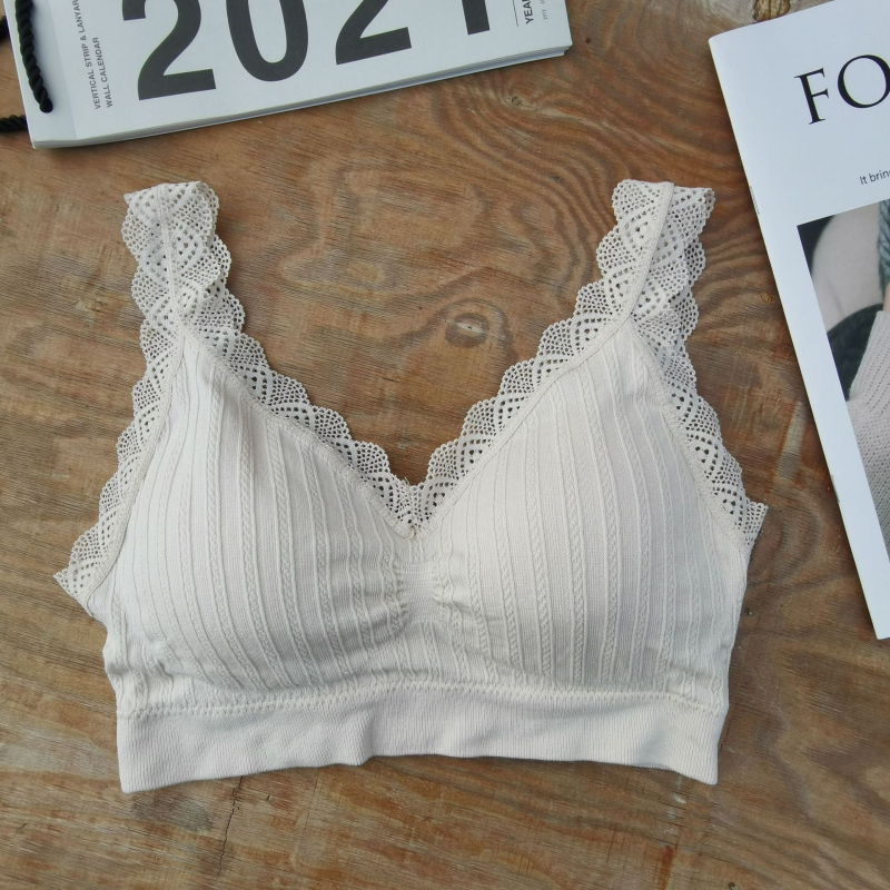 Čipkasti tube top s podstavom, ženski top u stilu prsluka, Modal tkanina
