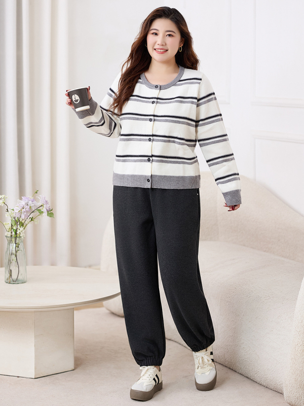 Ženske harém hlače s flisom, elastičan pojas, debeli materijal, jogger stil, poliestera-nylon smjesa