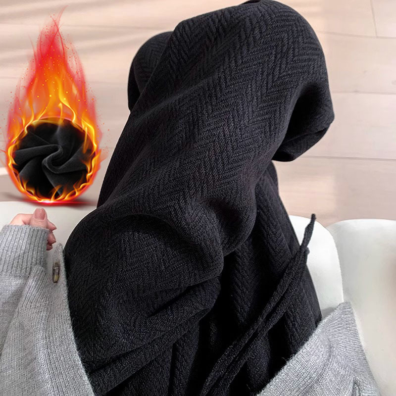 Női kötött chenille széles nadrág fleece béléssel, magas derekú, hosszú, őszi-téli casual, karcsúsító körte alkat számára