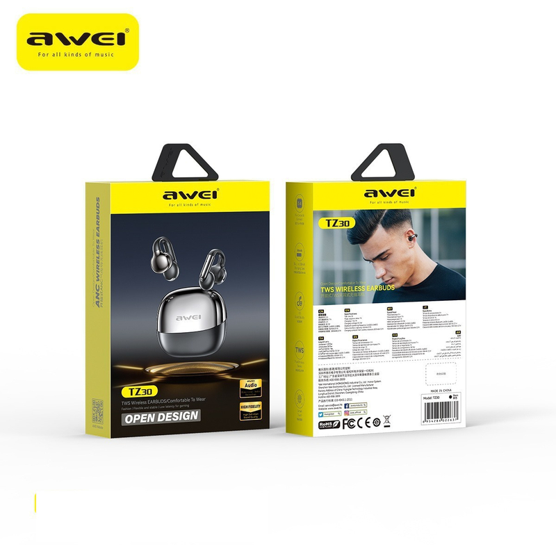 Нови Bluetooth слушалки - Спортни висококачествени слушалки с щипка, проводими въздух и шумопотискащи, водоустойчиви